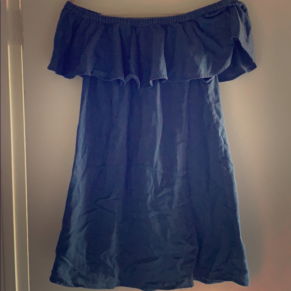 Madewell Linen Shoulder Dress